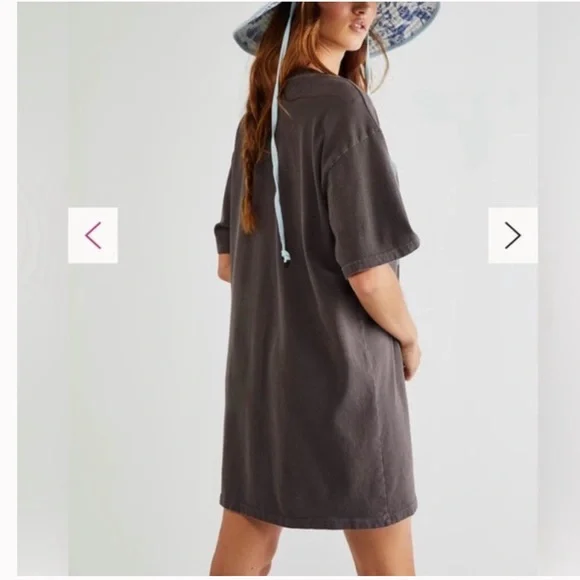 Free People Daydreamer Willie Nelson Gray Oversized Band Tee - Picture 2 of 10